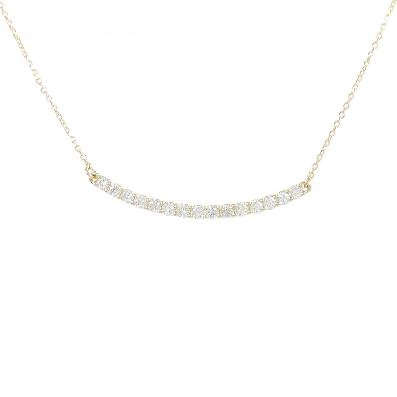 [BRAND NEW] K18YG Diamond necklace 0.301CT
