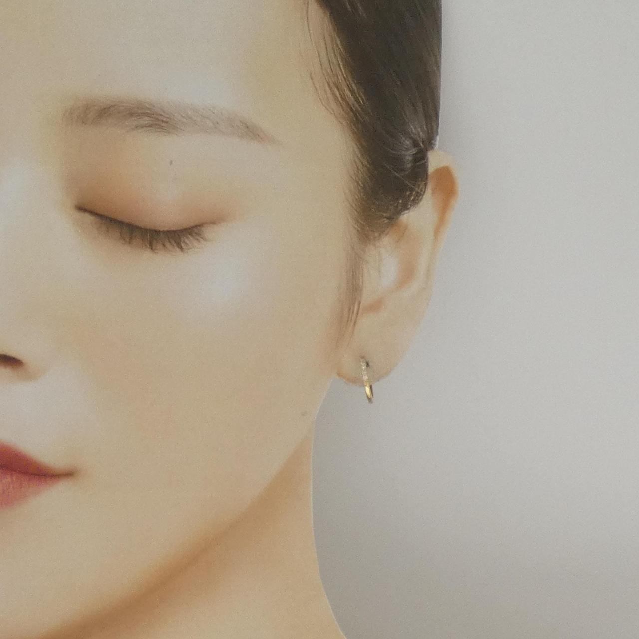 【リメイク】K18YG ダイヤモンド ピアス 0.10CT