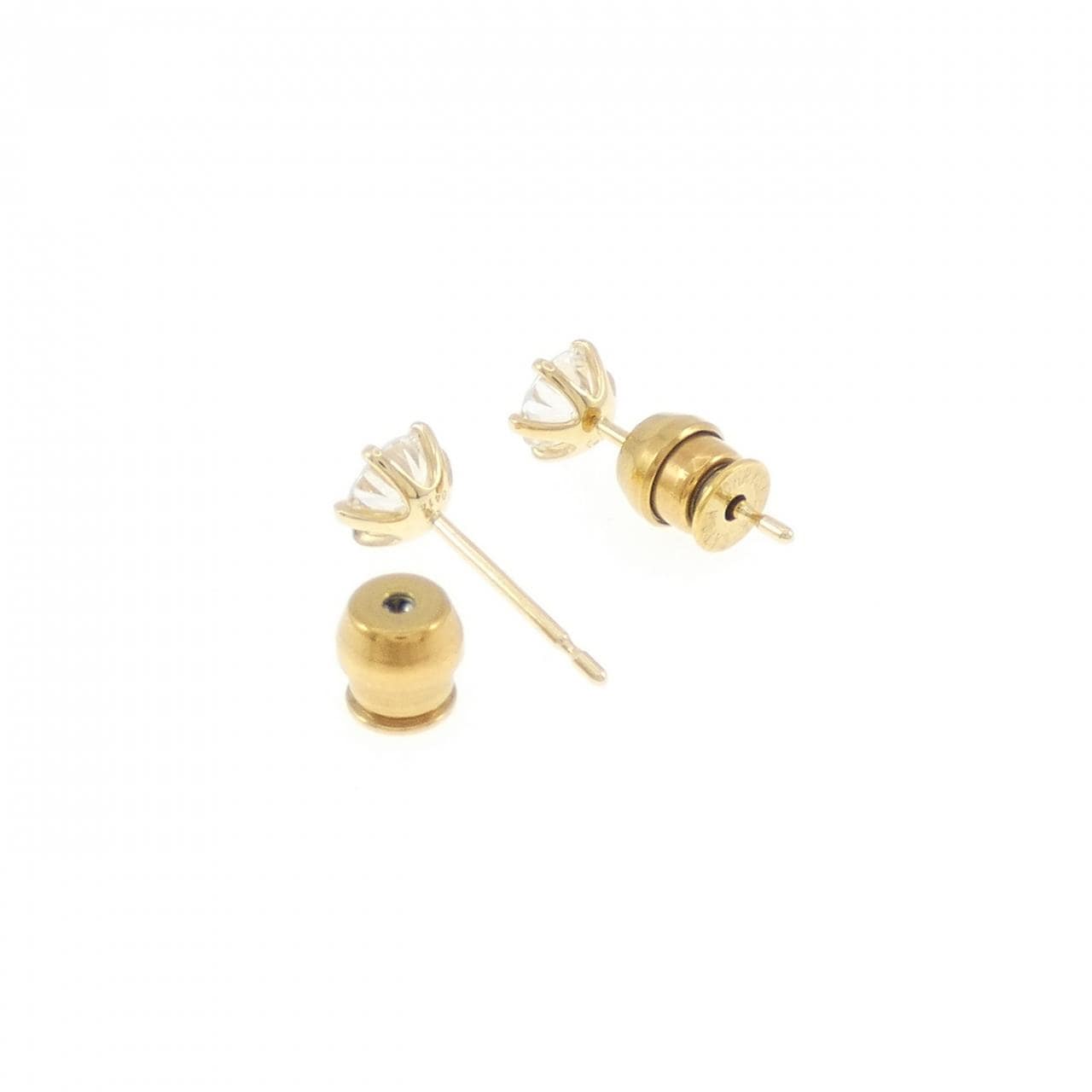 【リメイク】K18YG/ST ダイヤモンド ピアス 0.404CT 0.414CT G VS1 VG