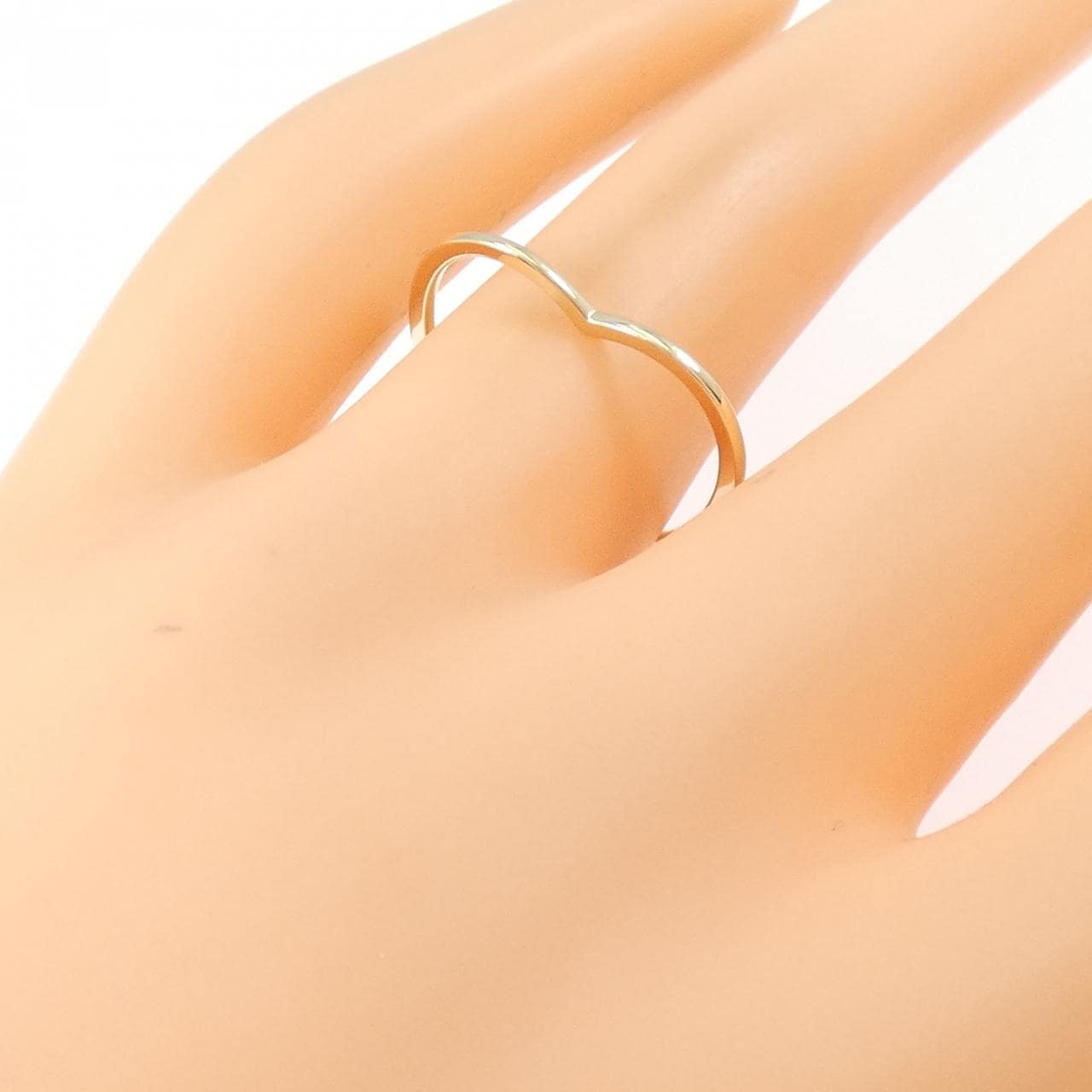 K10YG ハート リング