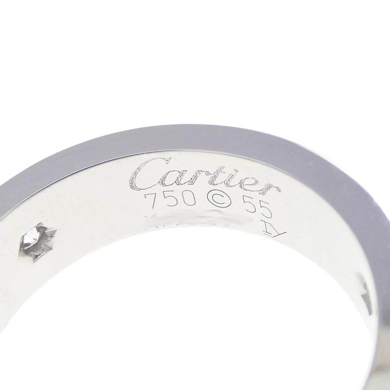 カルティエ ラブ ハーフダイヤ リング