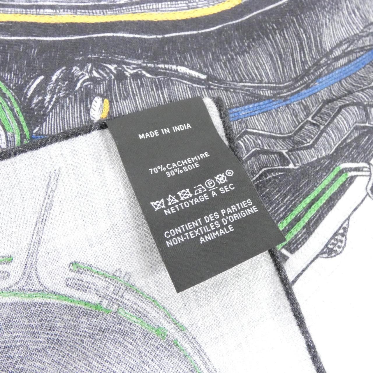 エルメス CARRE H EMBROIDERED スカーフ