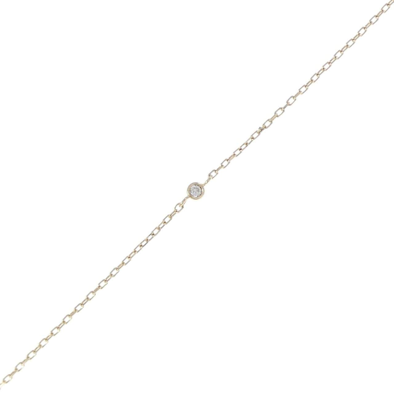 K10YG ダイヤモンド ブレスレット 0.01CT