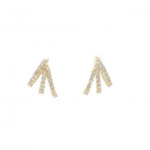 K18YG ダイヤモンド ピアス 0.30CT