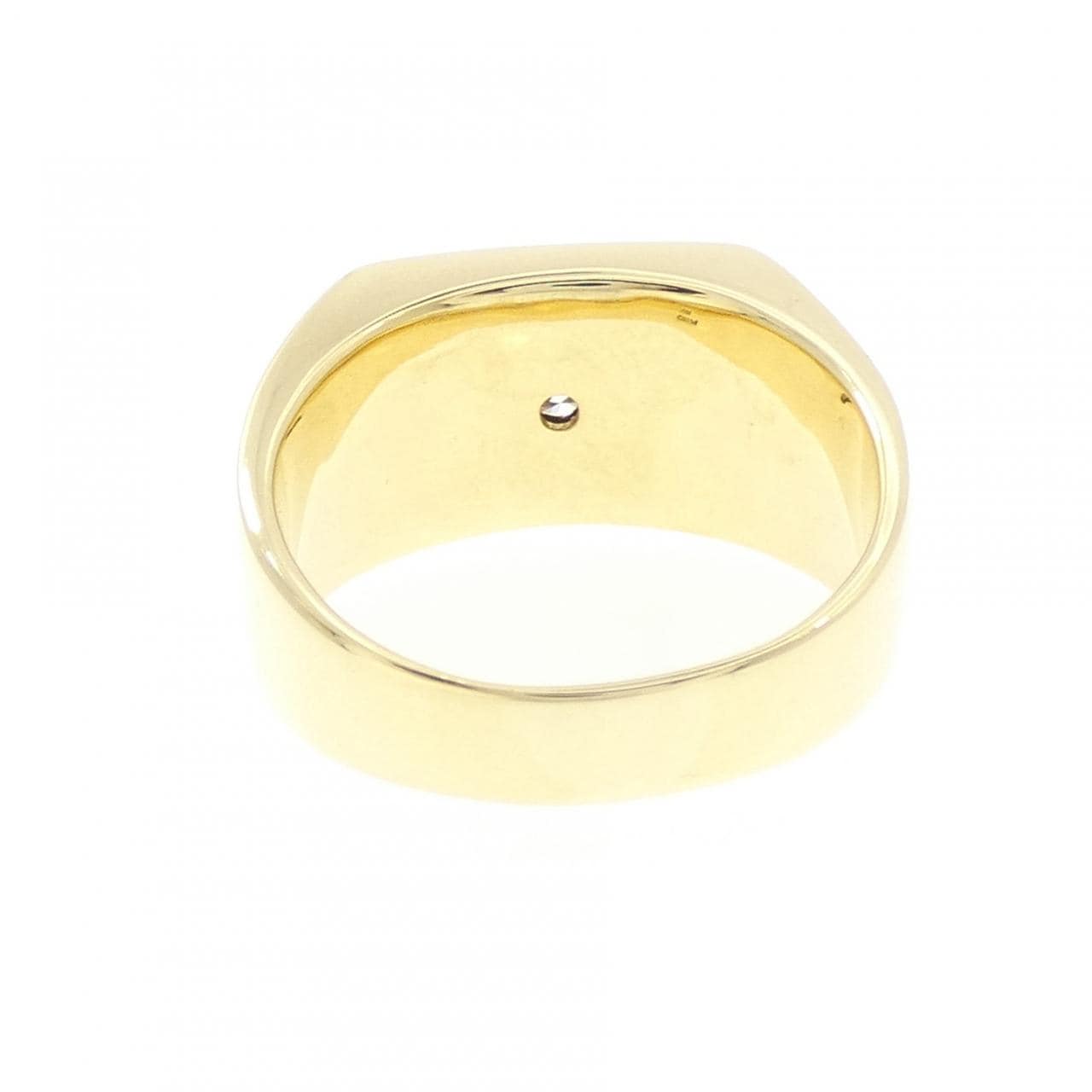 K18YG/PT900 ダイヤモンド リング 0.43CT