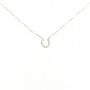 K18YG ホースシュー ダイヤモンド ネックレス 0.05CT