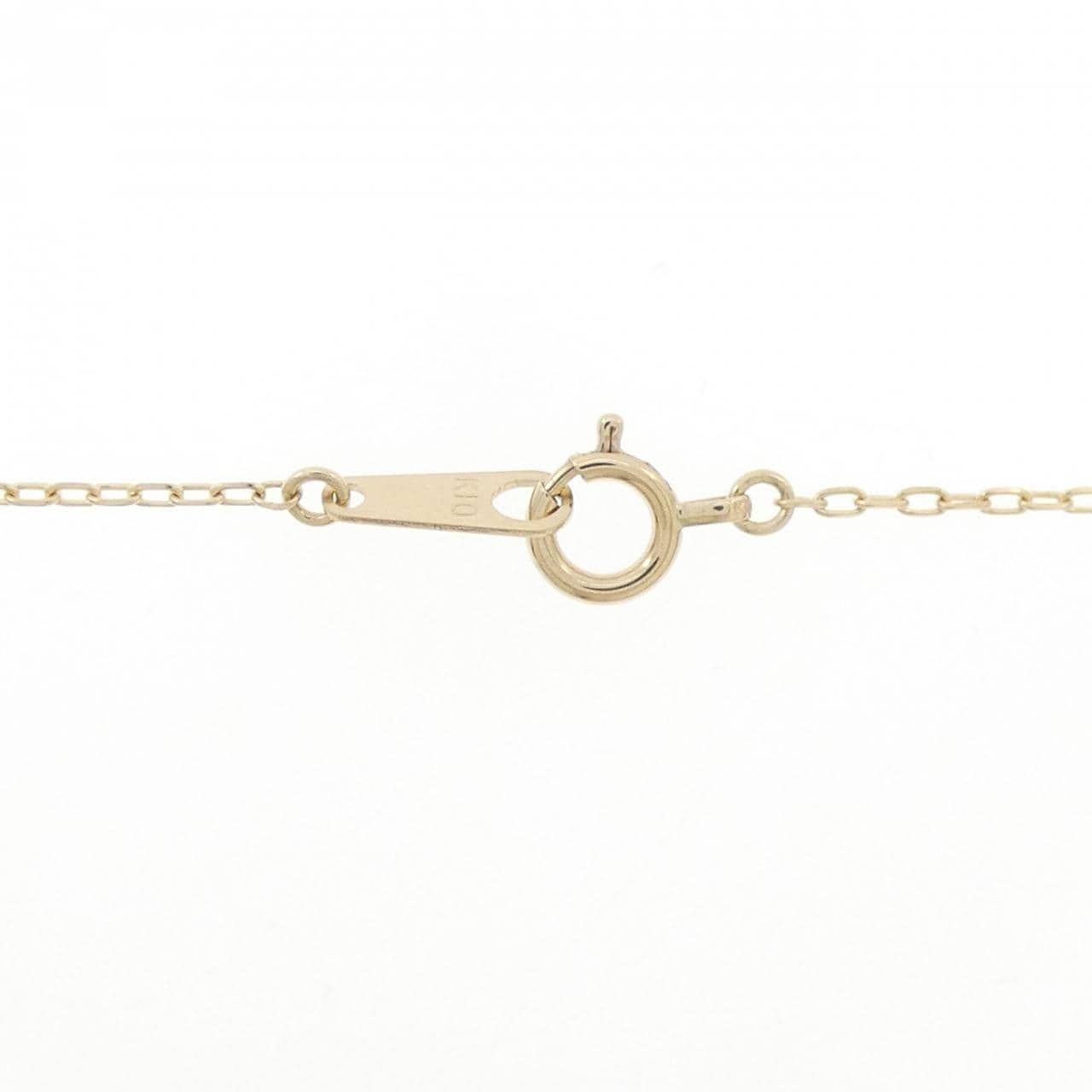 K10YG フラワー メノウ ネックレス