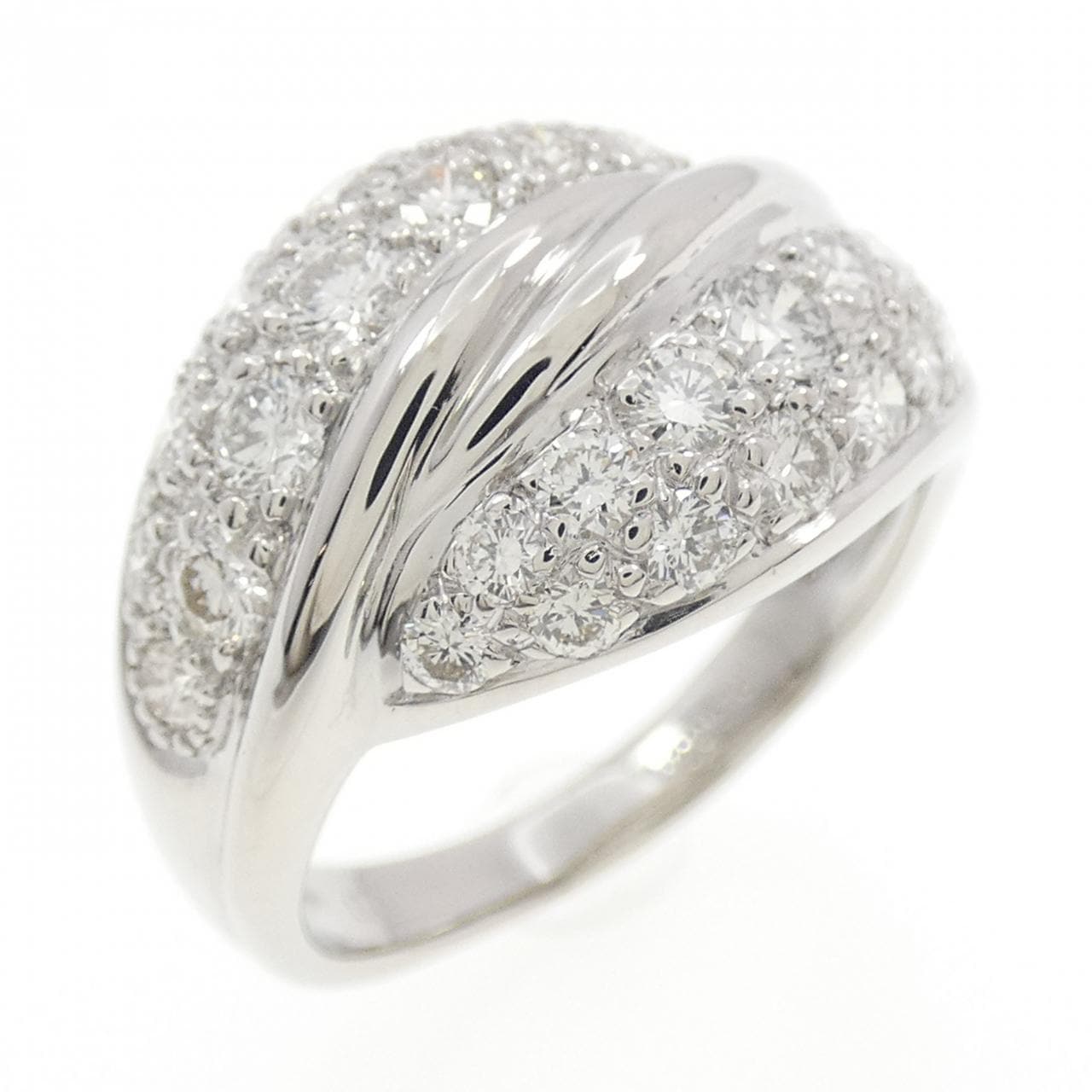PT900 パヴェ ダイヤモンド リング 1.00CT