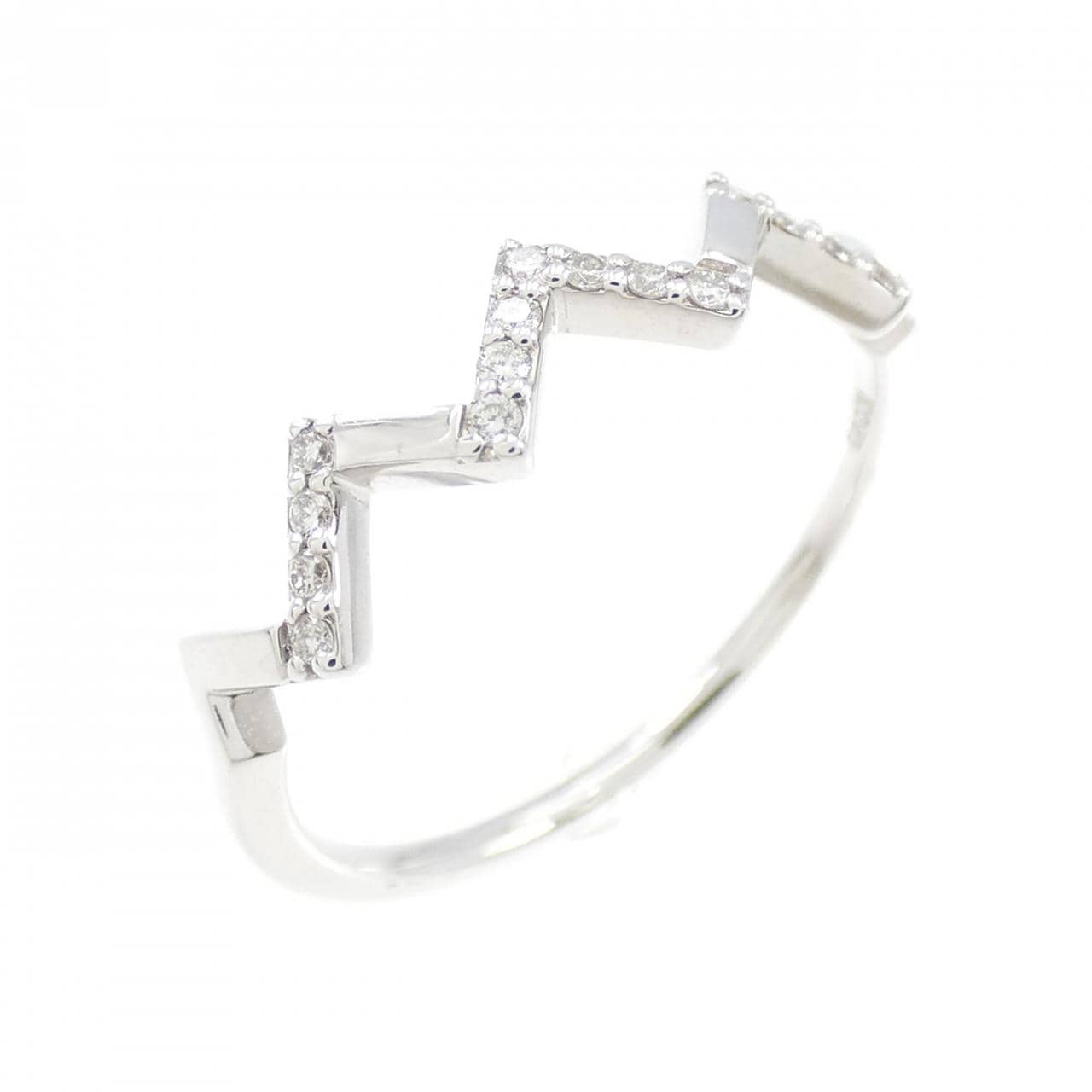 [BRAND NEW] K10WG Diamond Ring 0.06CT