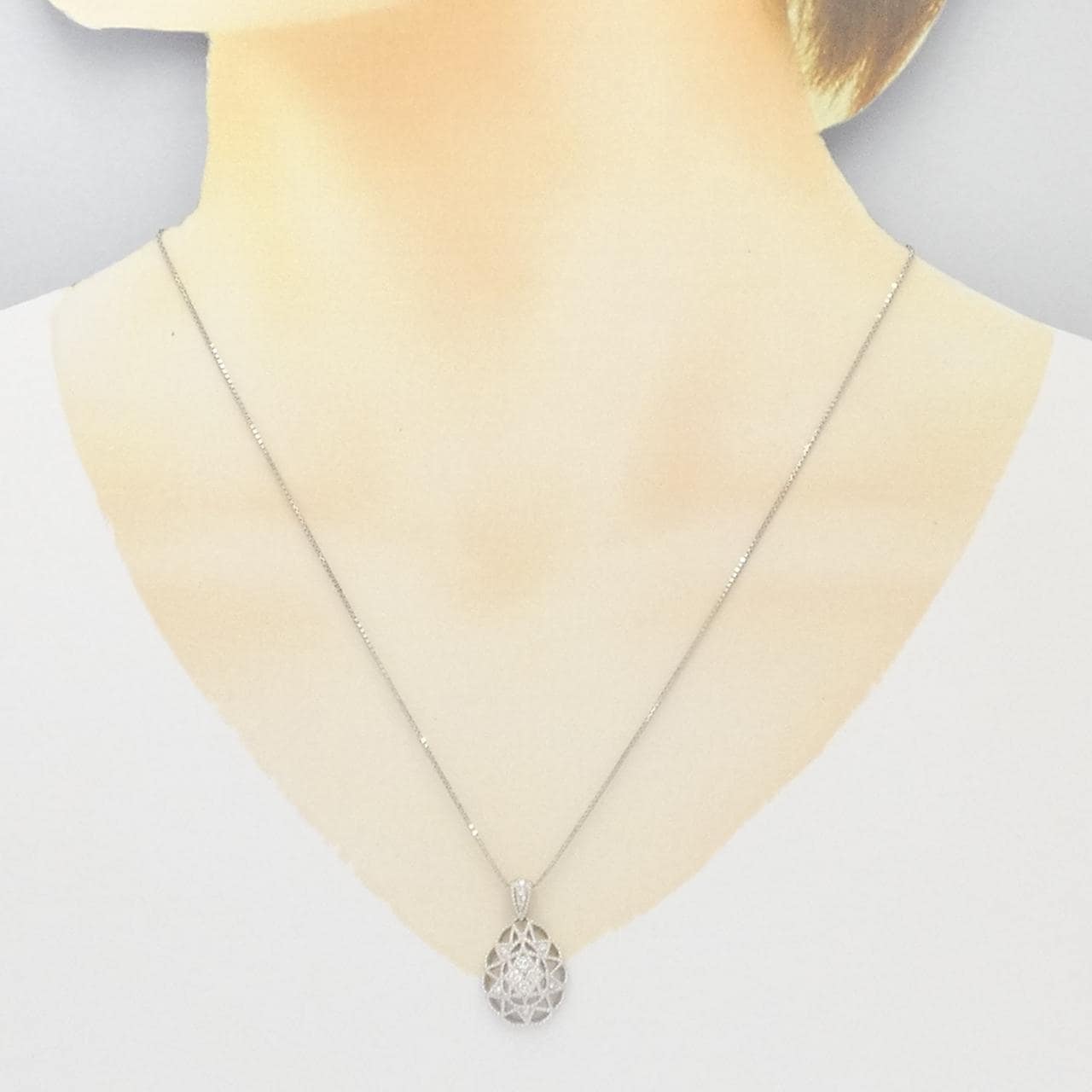 PT ダイヤモンド ネックレス 0.20CT