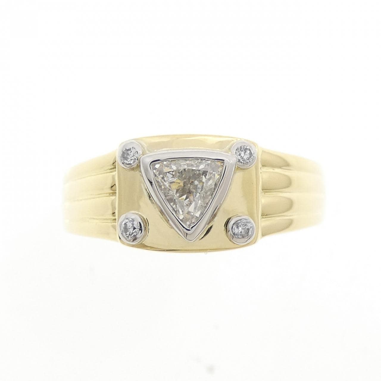 K18YG/PT900 ダイヤモンド リング 0.316CT