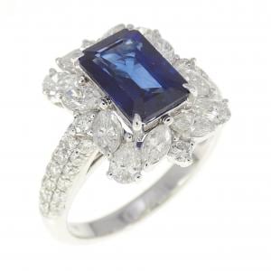 K18WG Sapphire Ring 1.92CT Madagascar