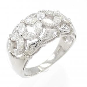 PT フラワー ダイヤモンド リング 1.12CT