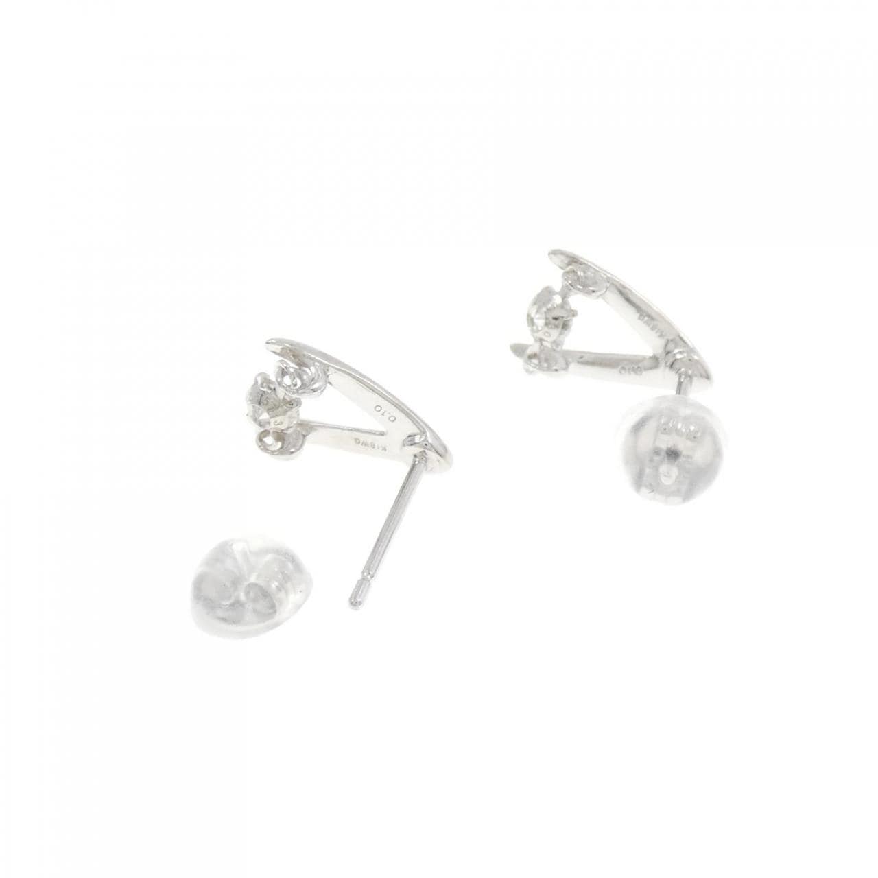 K18WG ダイヤモンド ピアス 0.20CT