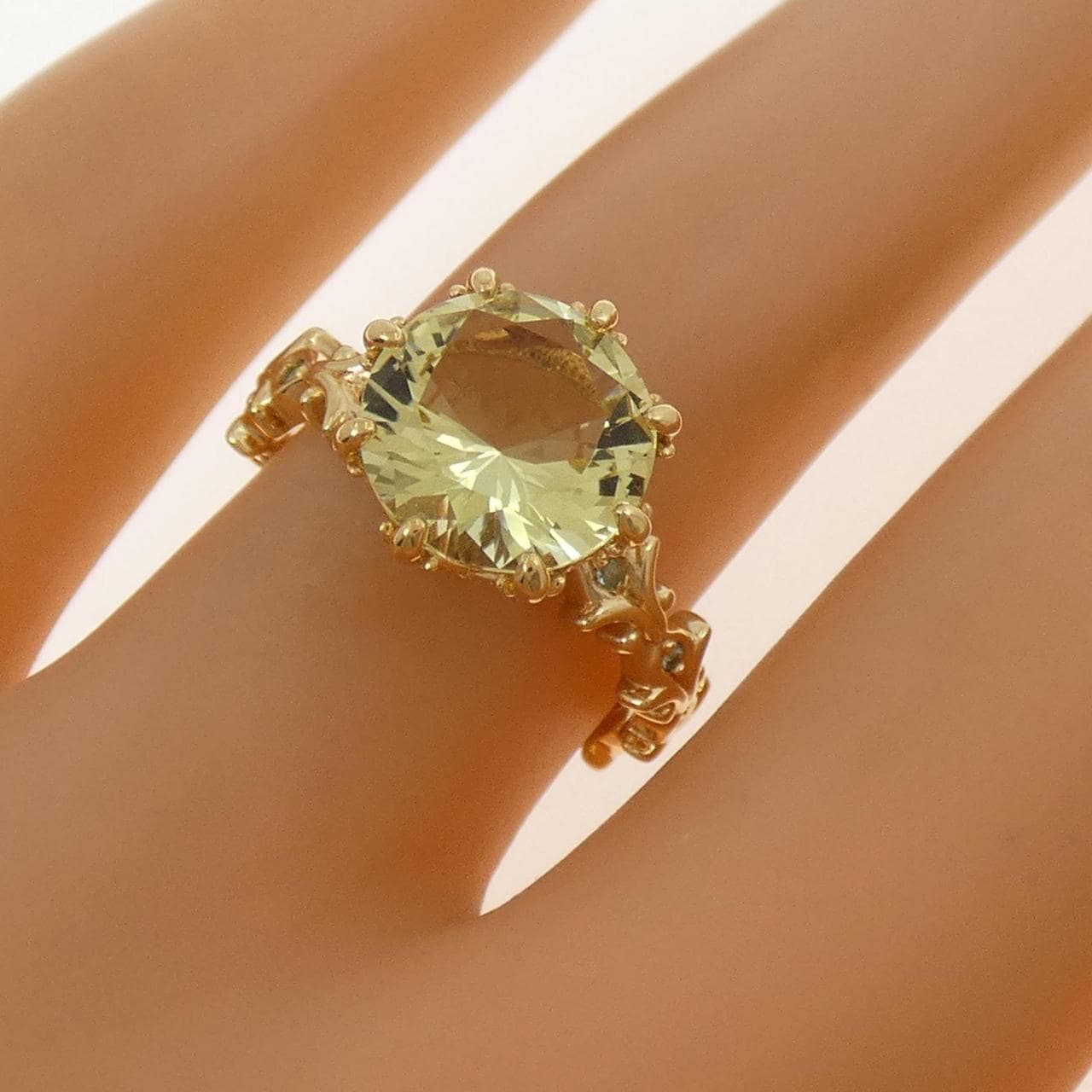 K18YG カラーストーン リング