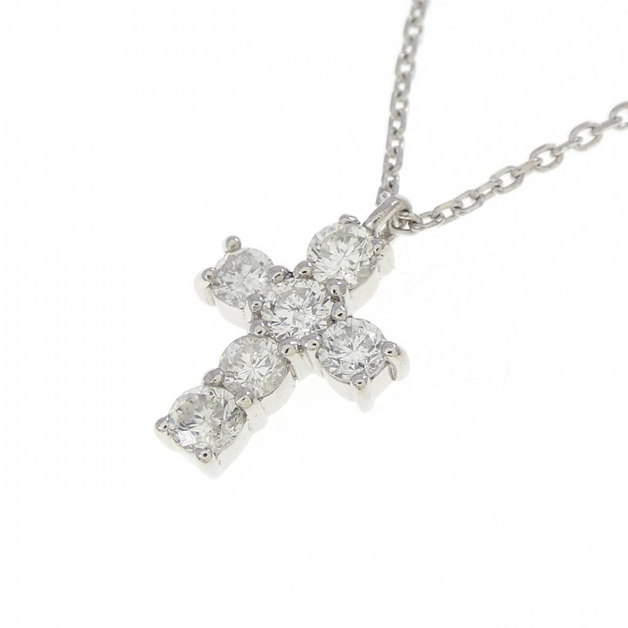 ヴァンドーム クロス ネックレス 0.30CT