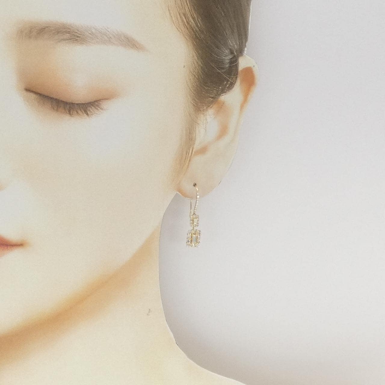 K18YG ダイヤモンド ピアス 1.20CT
