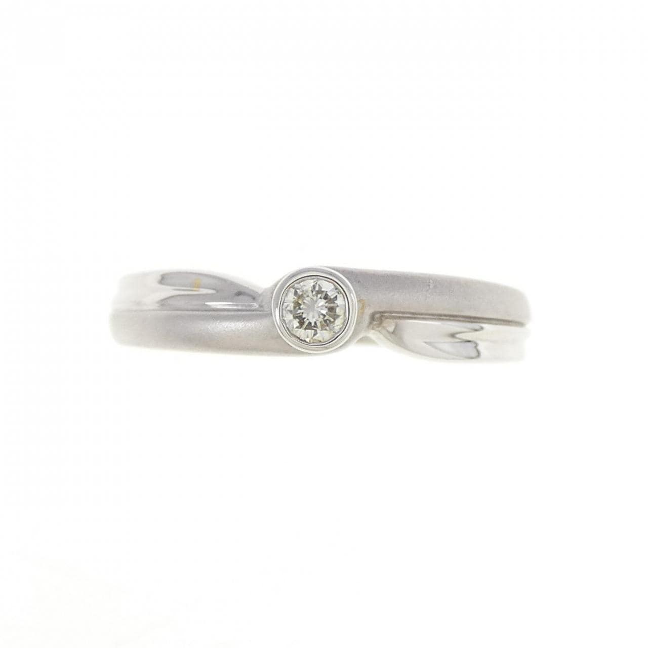750WG ダイヤモンド リング 0.11CT