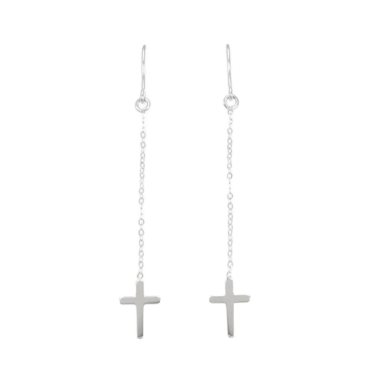 14KTWG cross earrings