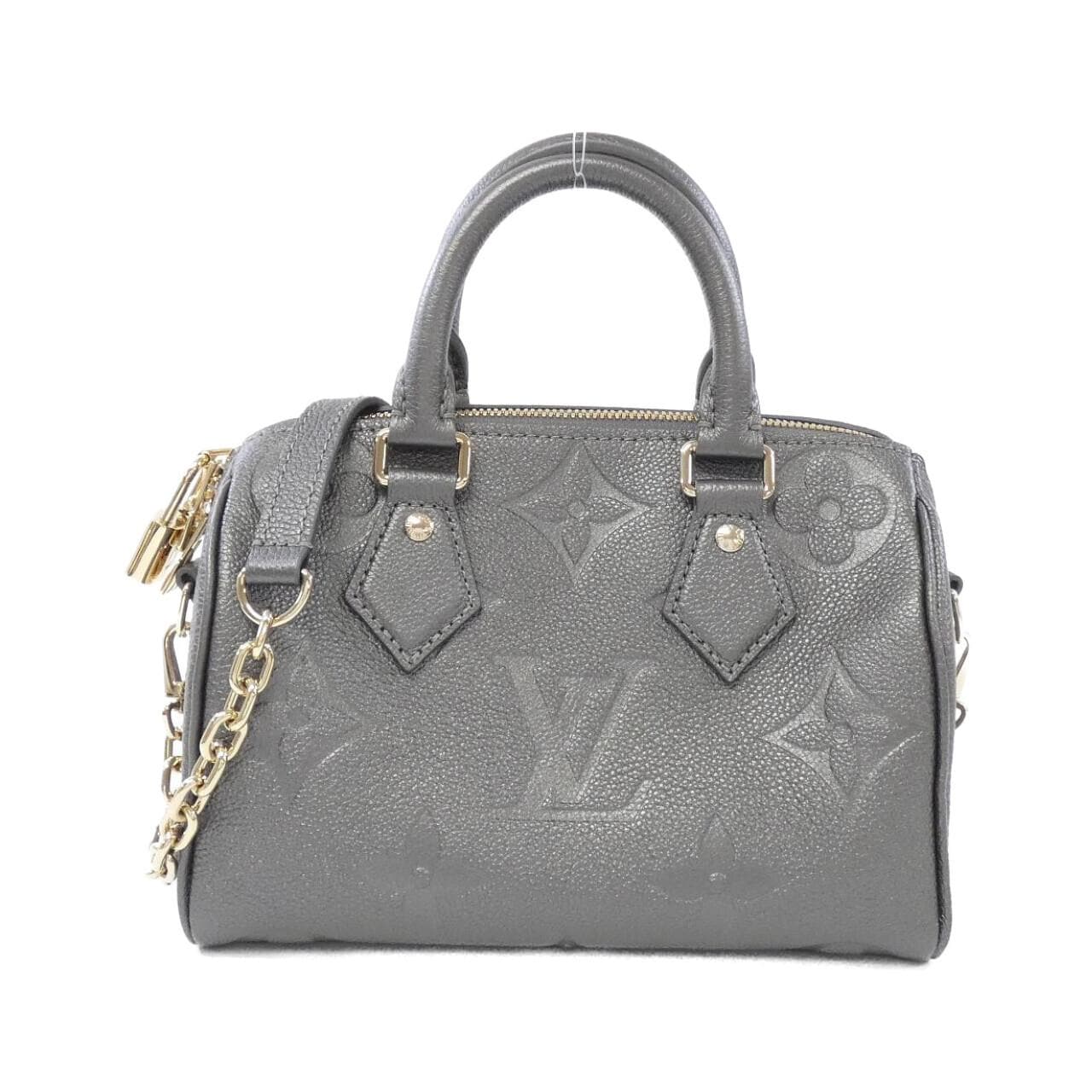 LOUIS VUITTON Monogram Empreinte (LV SKI) Speedy Bandouliere 20cm M12013 Boston Bag