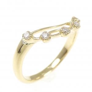 K18YG ダイヤモンド リング 0.08CT