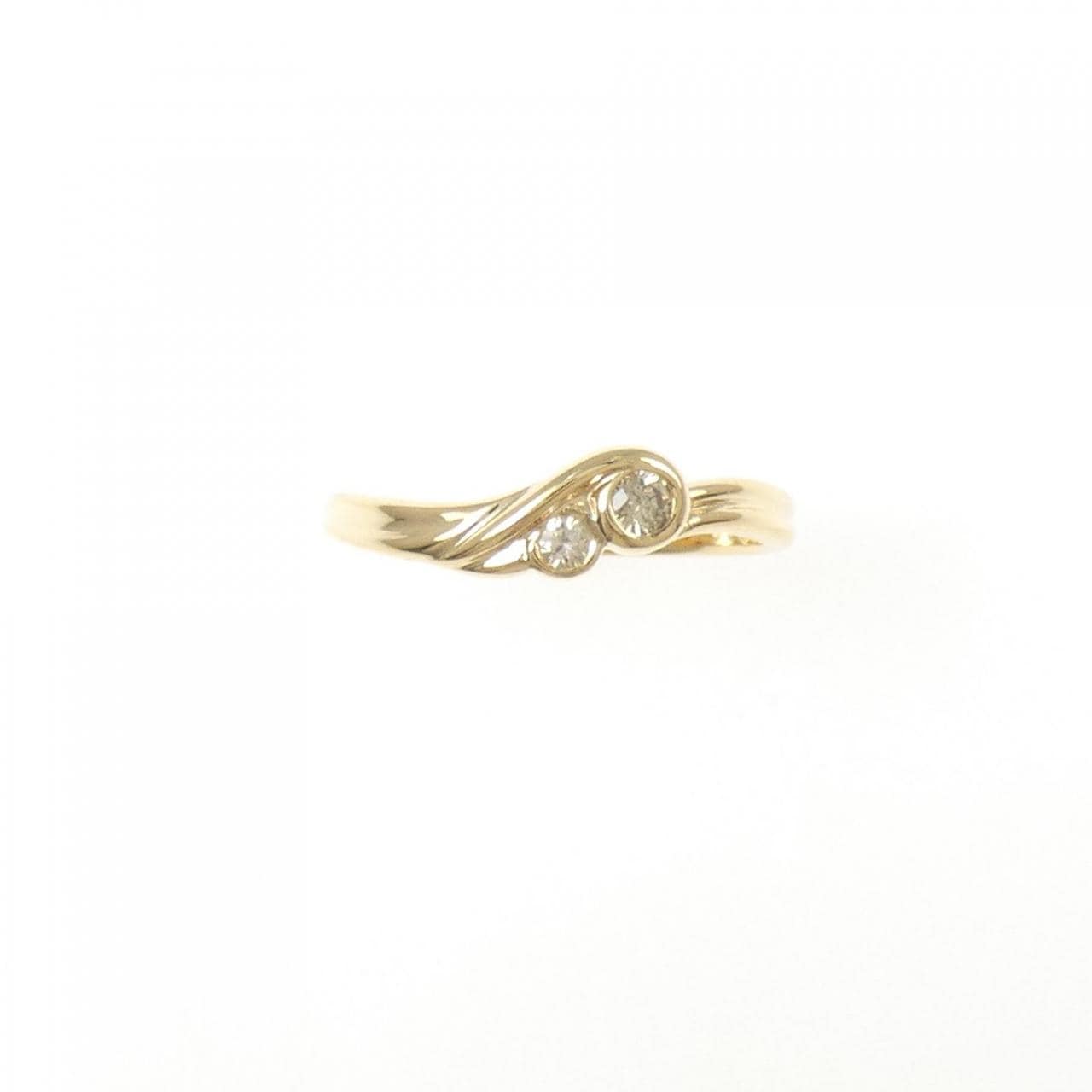 K18YG ダイヤモンド リング 0.09CT