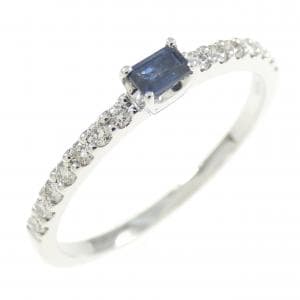 【新品】PT サファイヤ リング 0.10CT