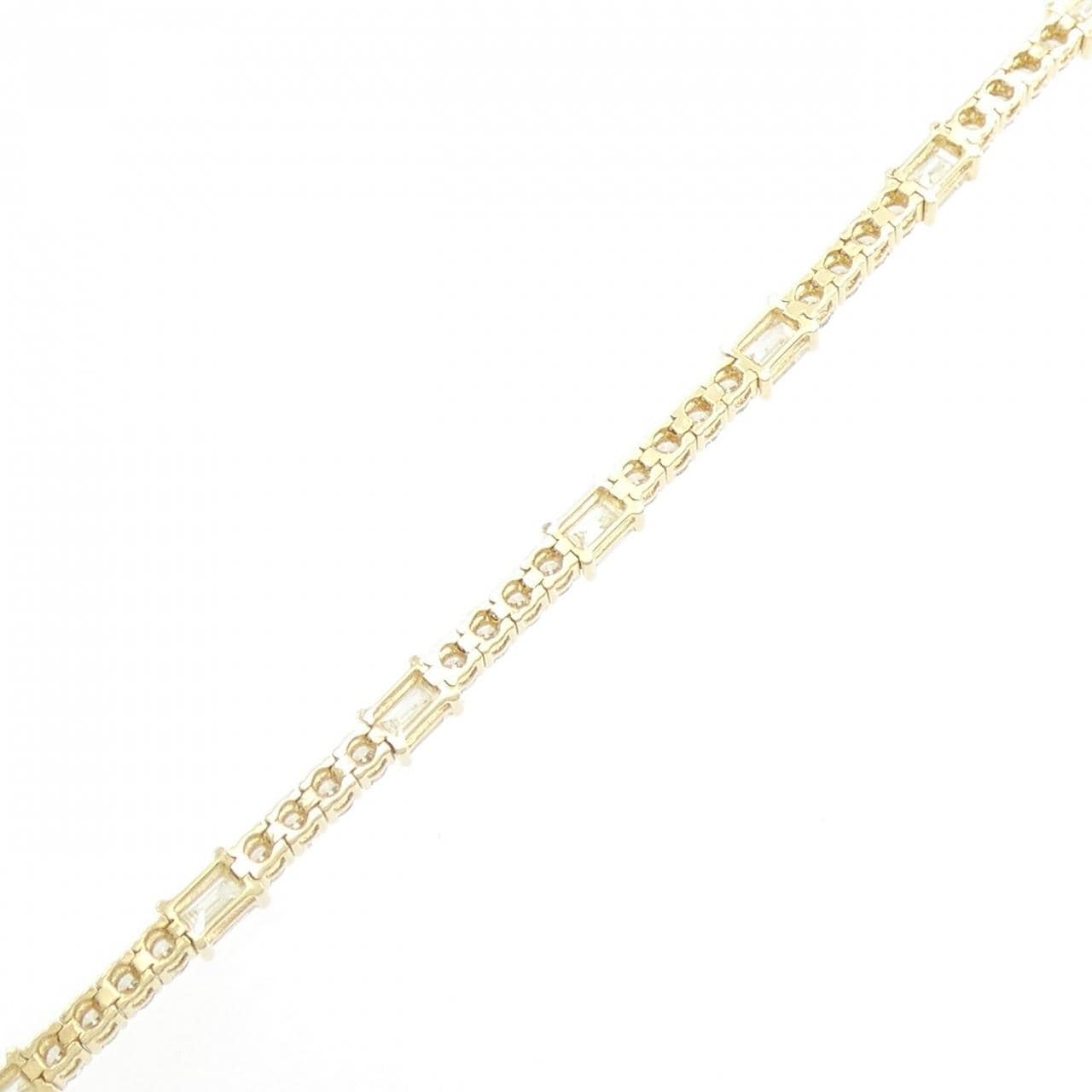 [新品] K18YG鑽石手鍊 4.00CT