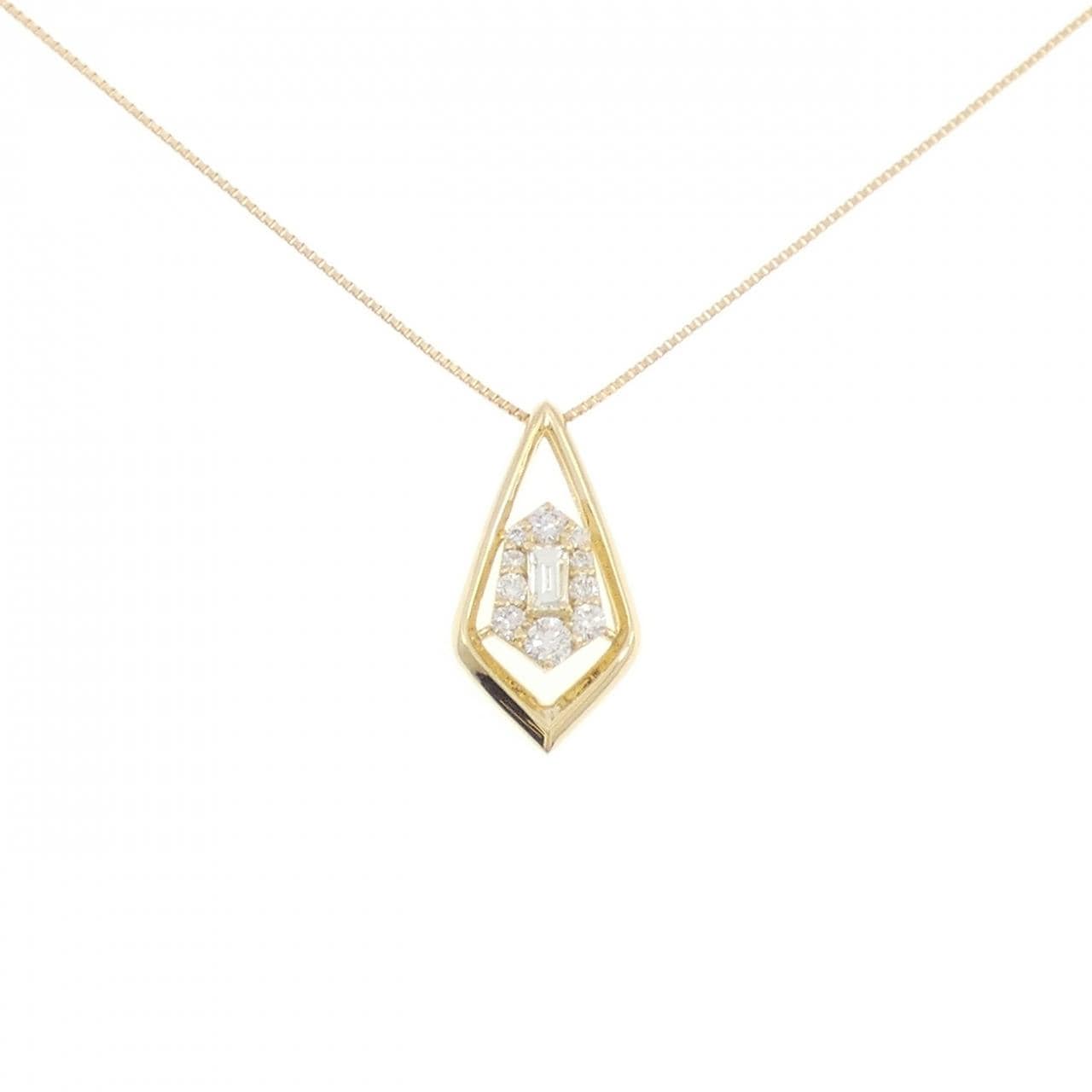 【新品】K18YG ダイヤモンド ネックレス 0.25CT