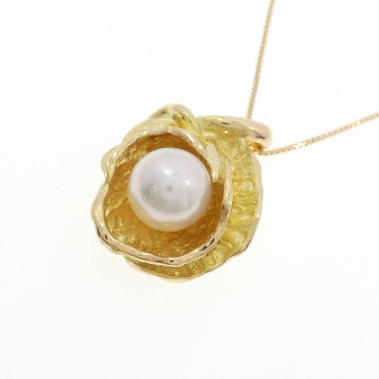 K18YG アコヤパール ネックレス 7.5mm