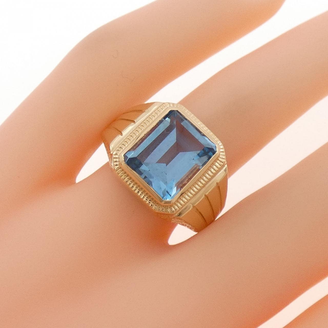 18KPG ブルートパーズ リング