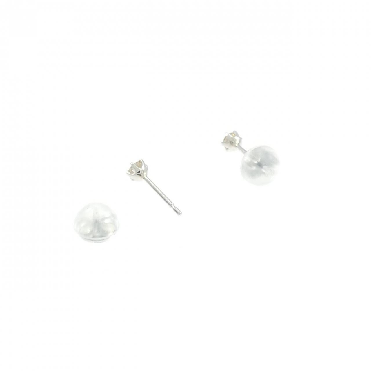 PT900 ソリティア ダイヤモンド ピアス 0.10CT