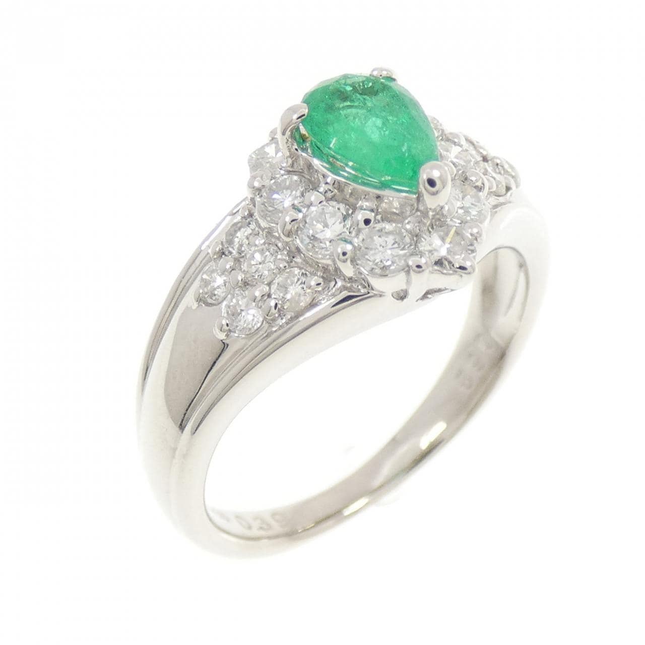 PT900 エメラルド リング 0.39CT