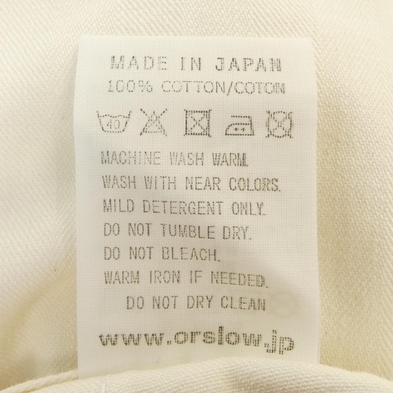 オアスロウ OR SLOW パンツ