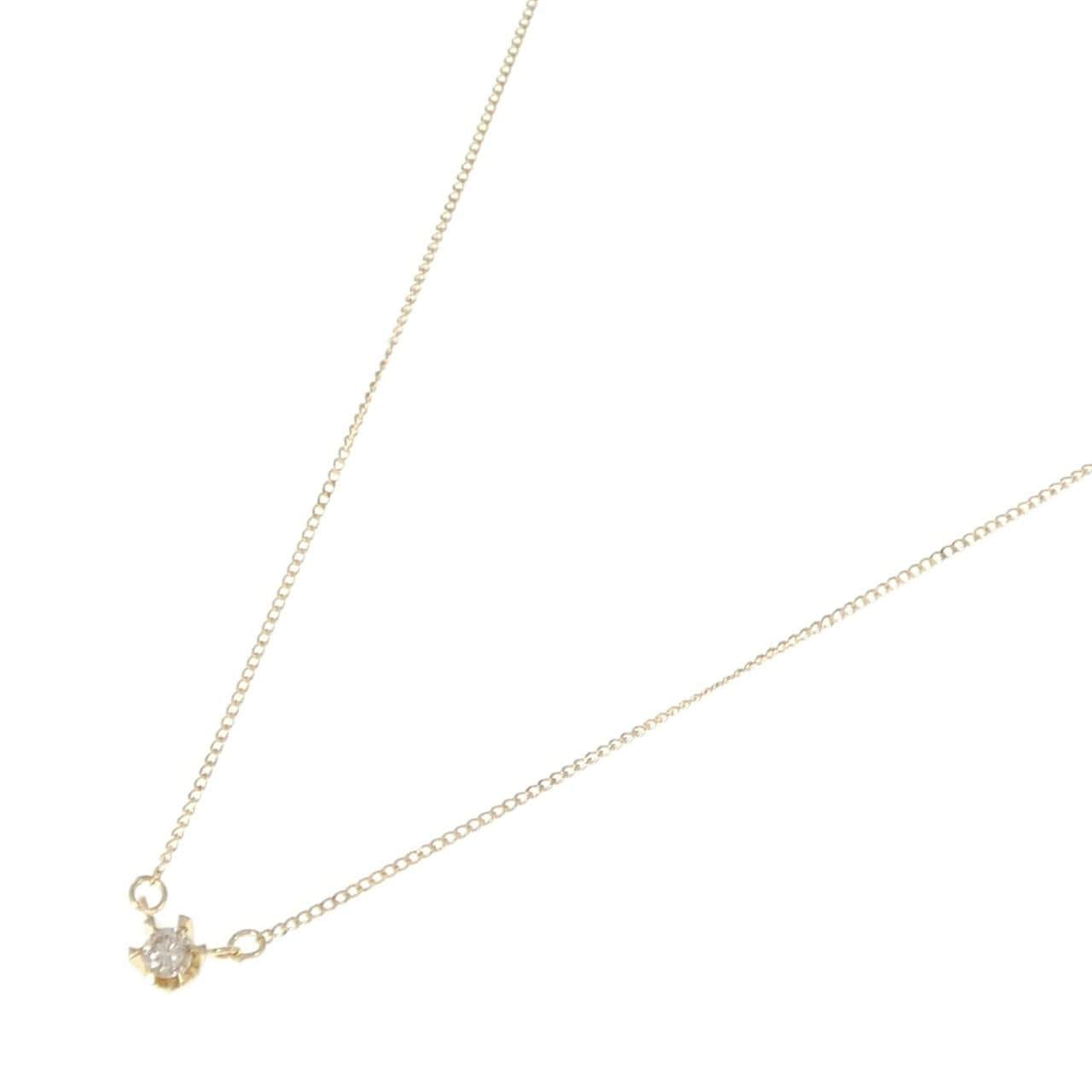 K18YG ダイヤモンド ネックレス 0.10CT