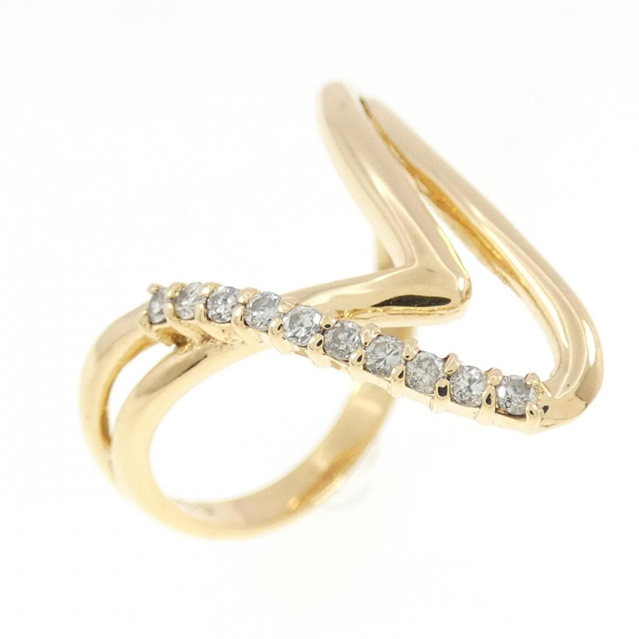 K18YG ダイヤモンド リング 0.10CT