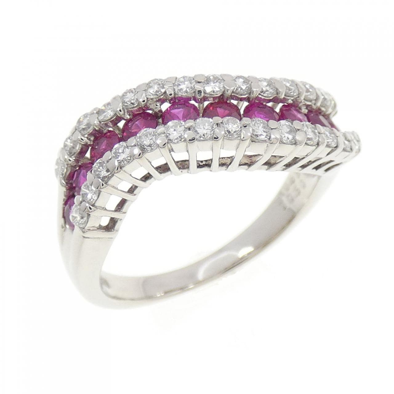 PT900 ルビー リング 0.65CT