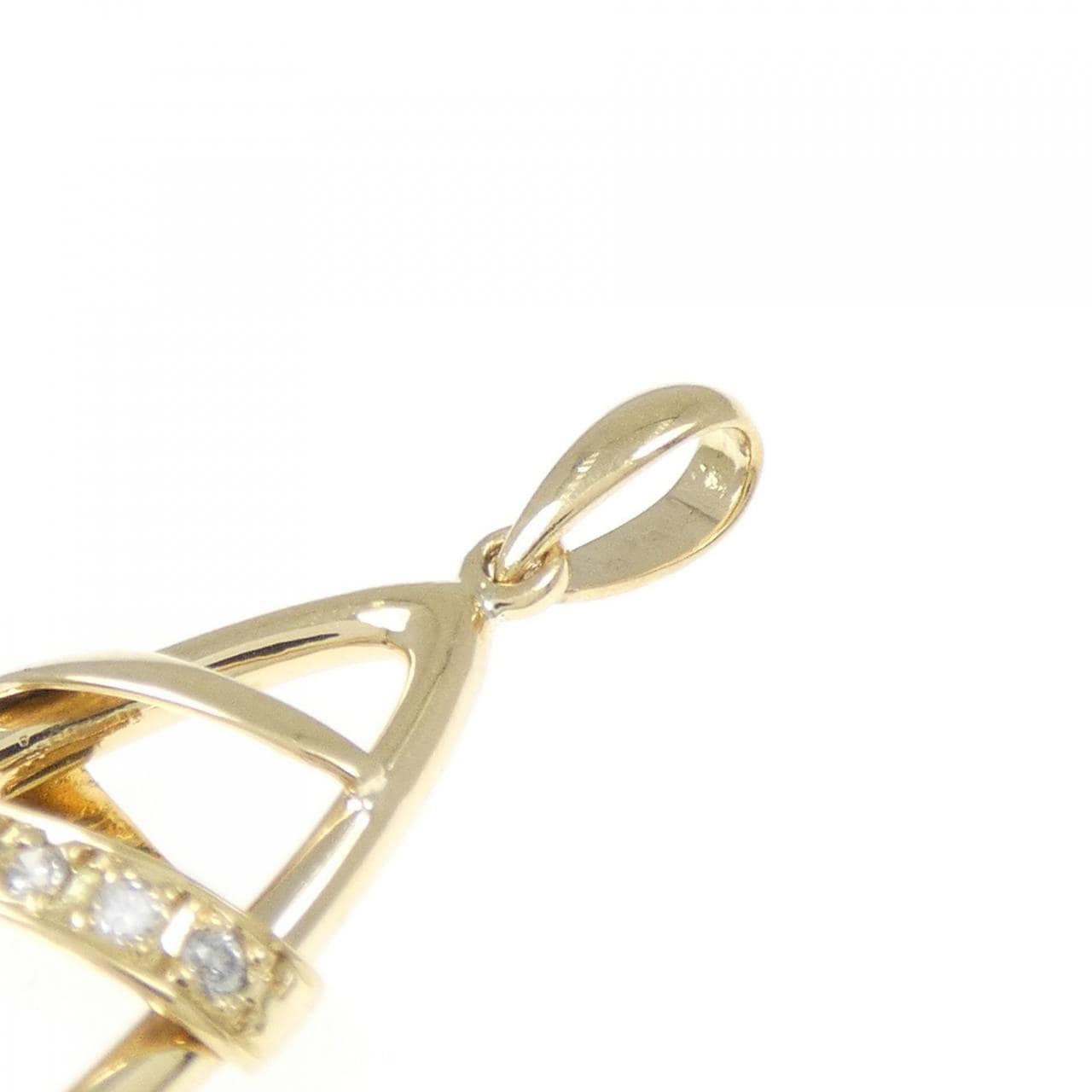 K18YG Diamond Pendant 0.12CT