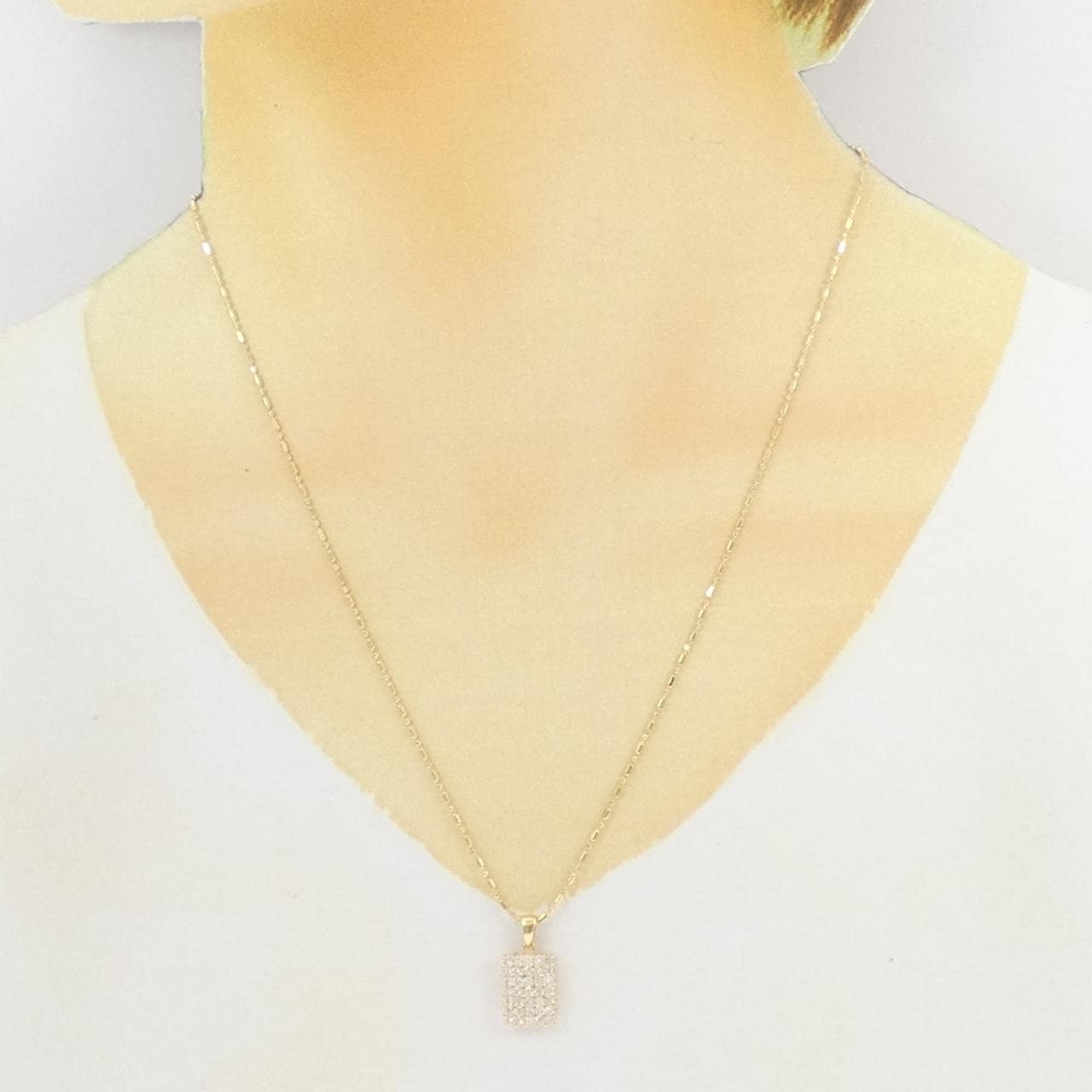 K18YG ダイヤモンド ネックレス 0.64CT