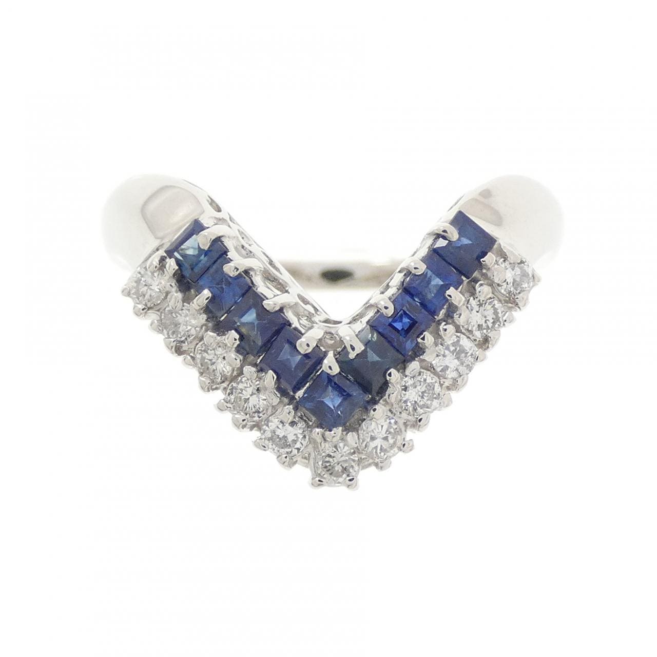 PT900 サファイヤ リング 0.40CT