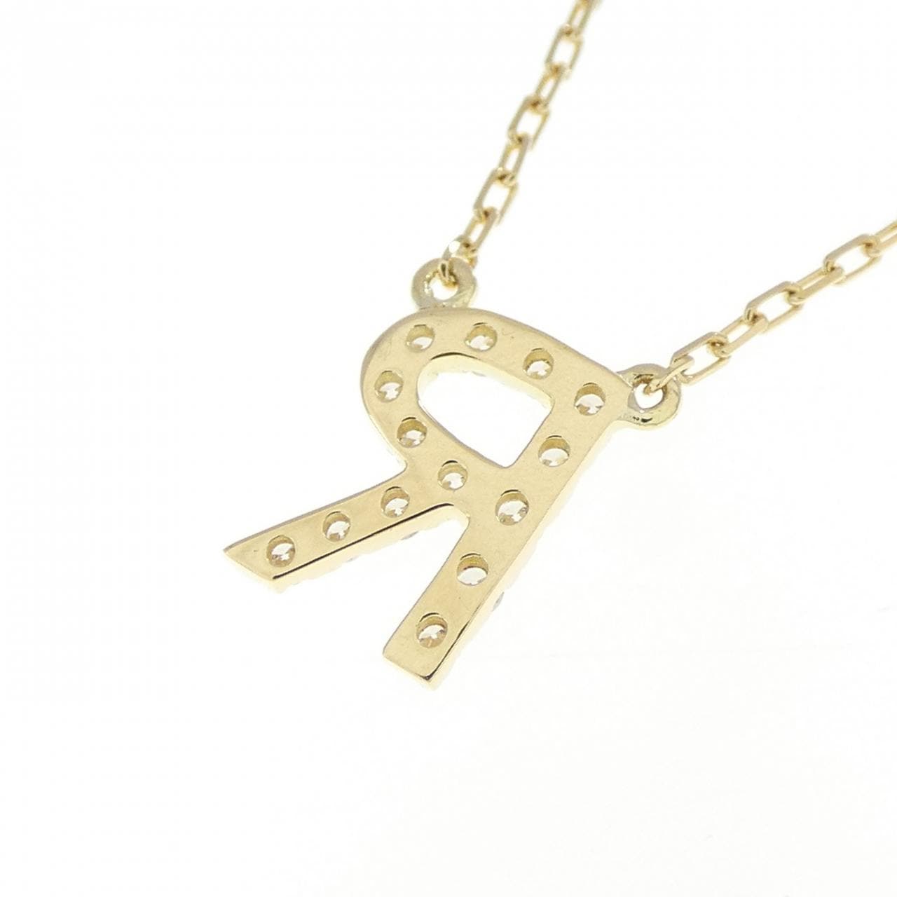 アーカー イニシャル ネックレス 0.06CT