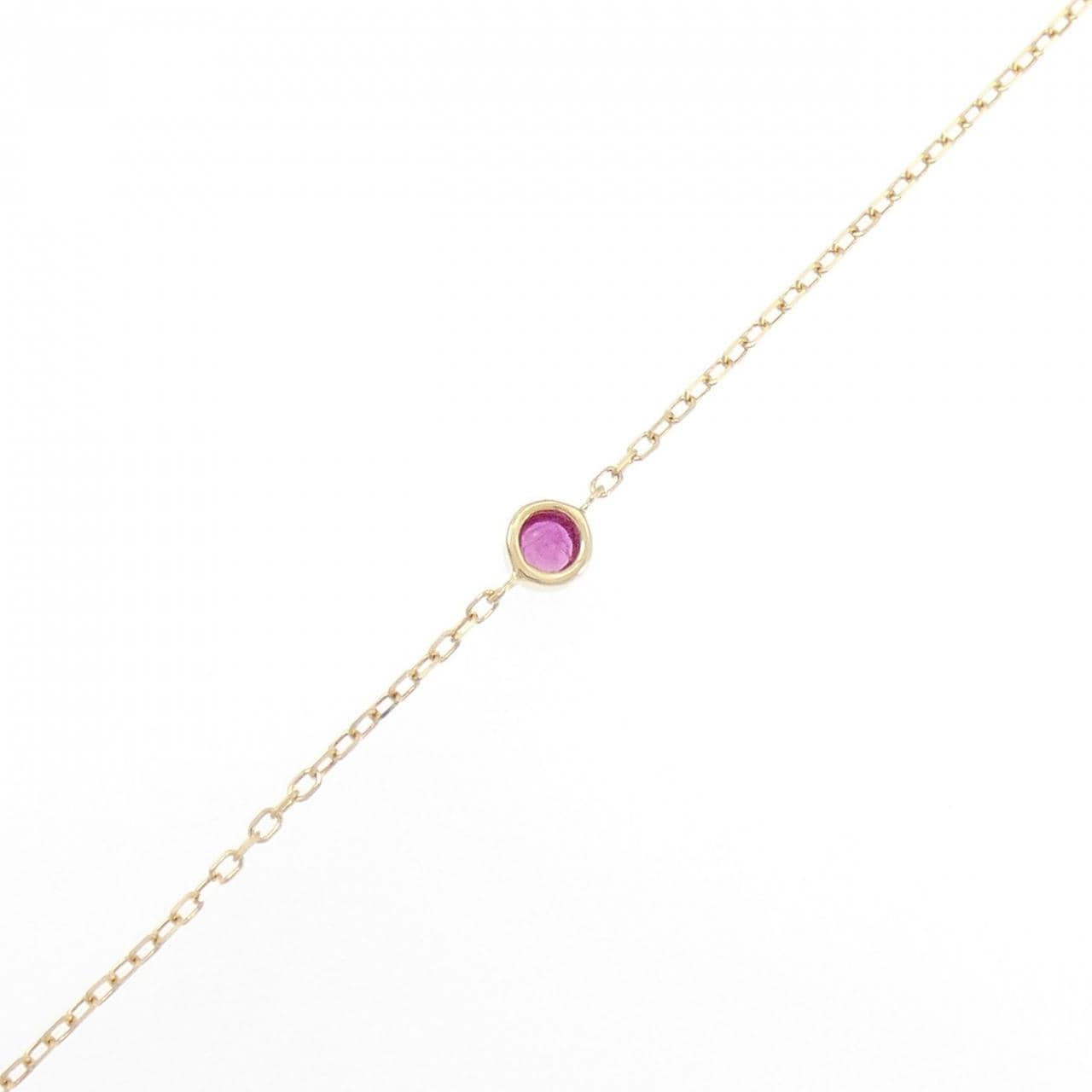 K18YG ルビー ブレスレット