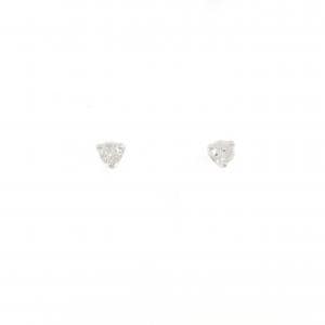 PT900 ソリティア ダイヤモンド ピアス 0.30CT