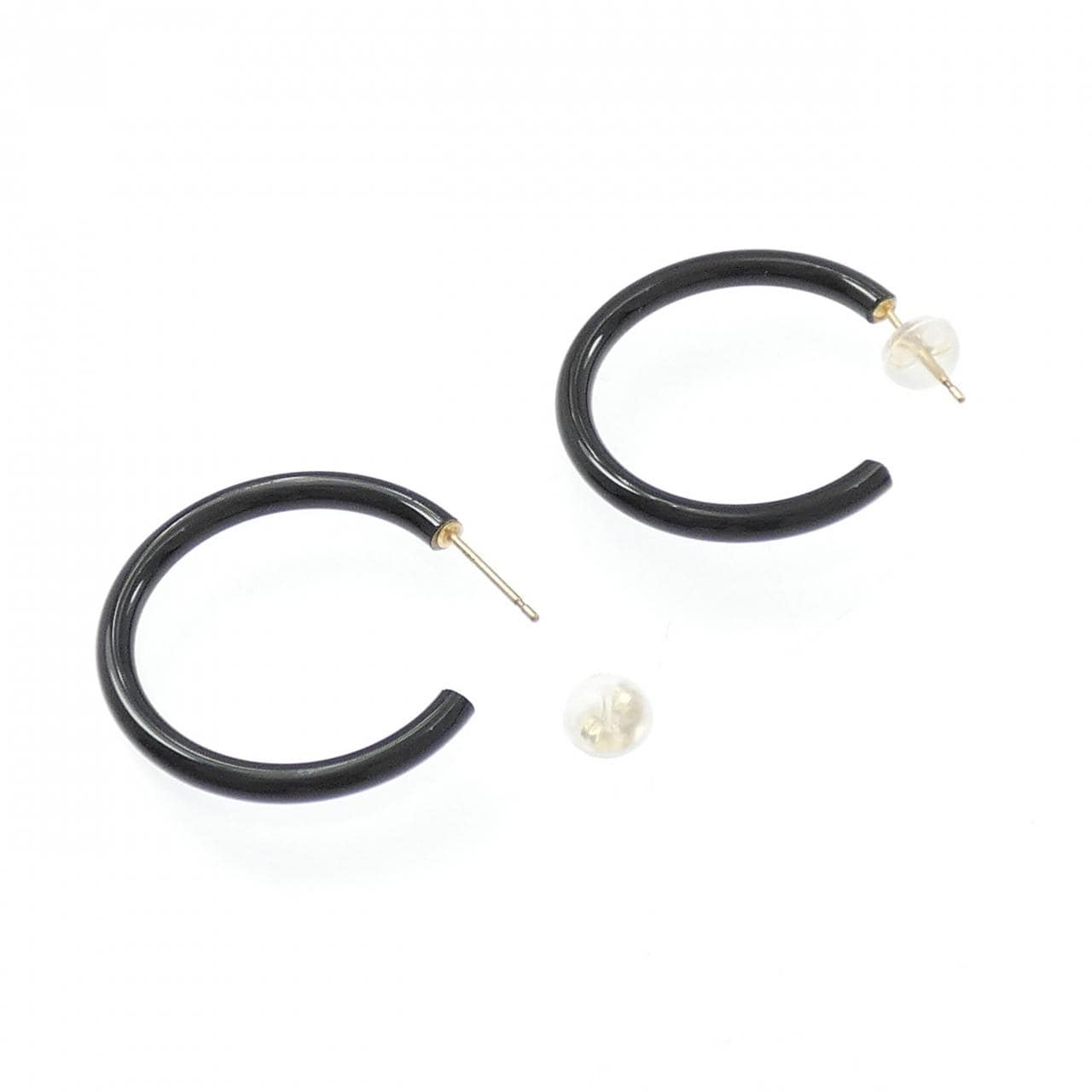 【新品】K18YG オニキス ピアス