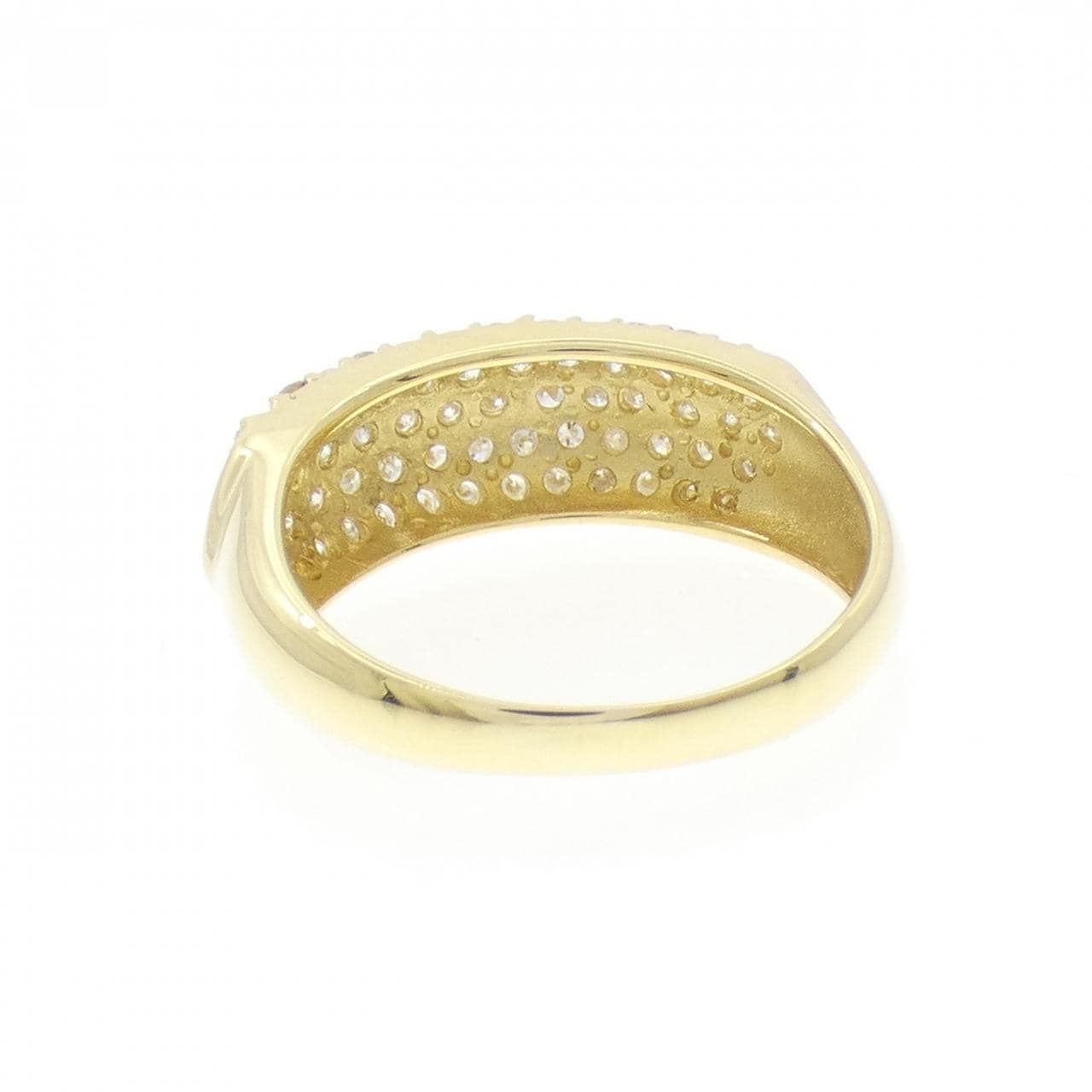 K18YG パヴェ ダイヤモンド リング 1.00CT