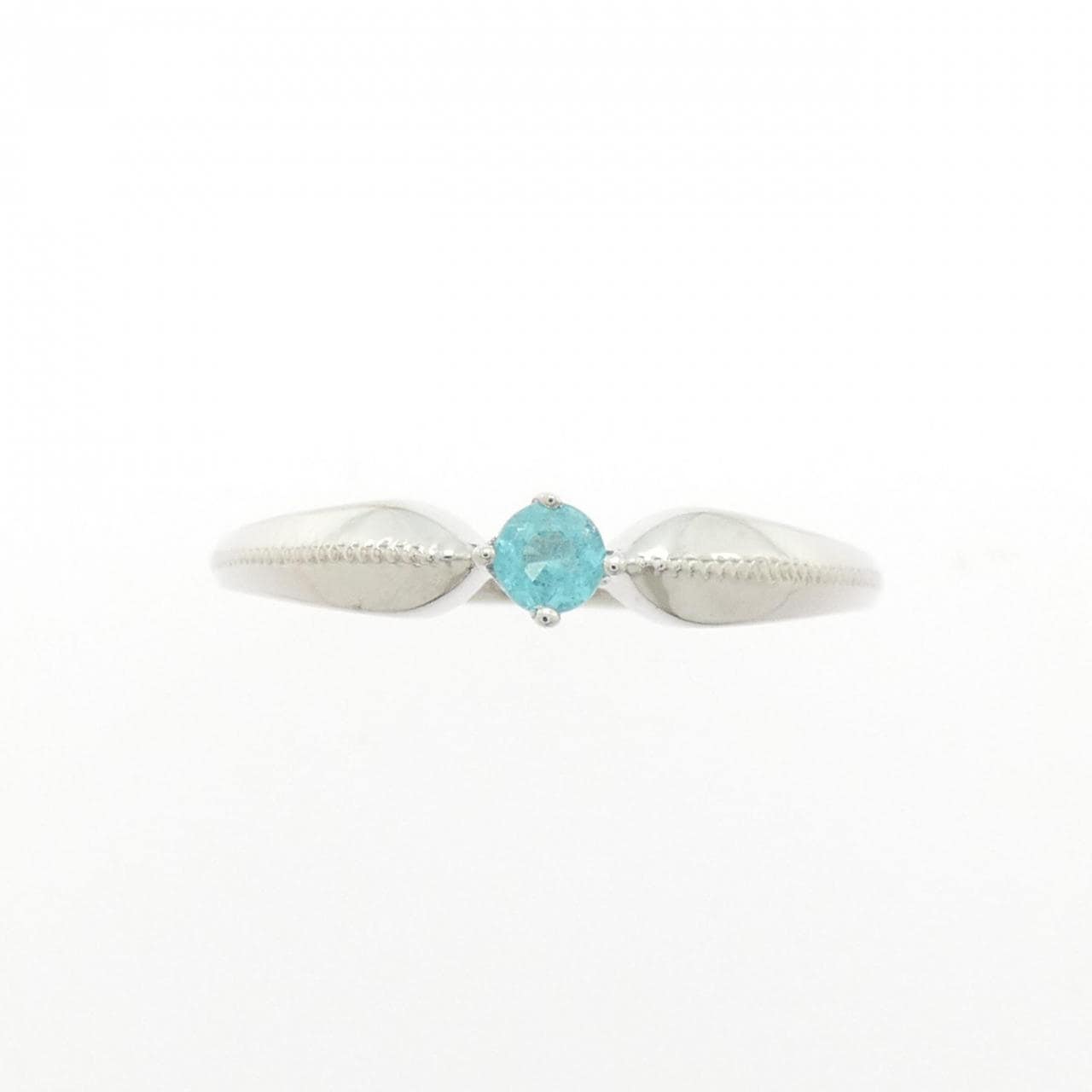 K18WG トルマリン リング 0.12CT