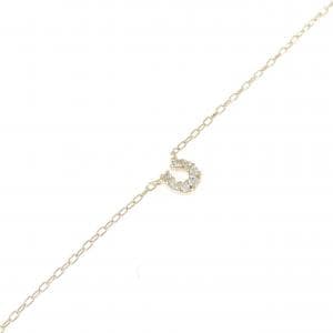 K10YG ホースシュー ダイヤモンド ブレスレット