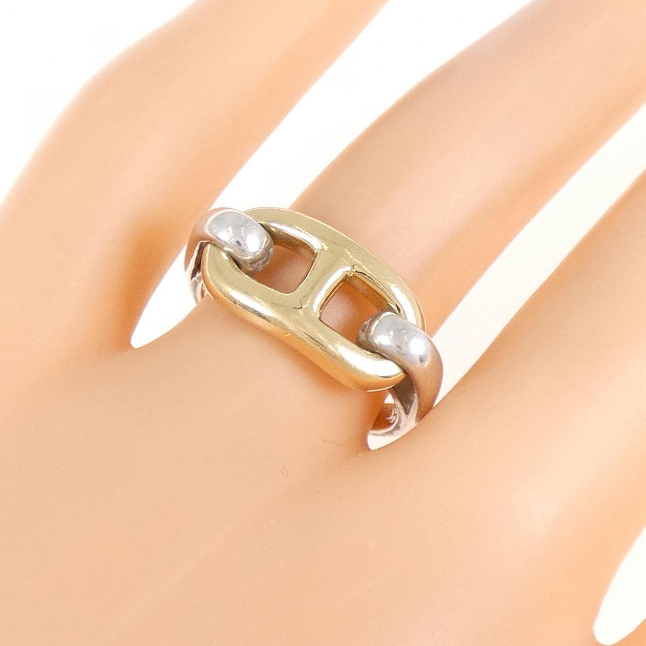 【ヴィンテージ】エルメス シェーヌダンクル リング