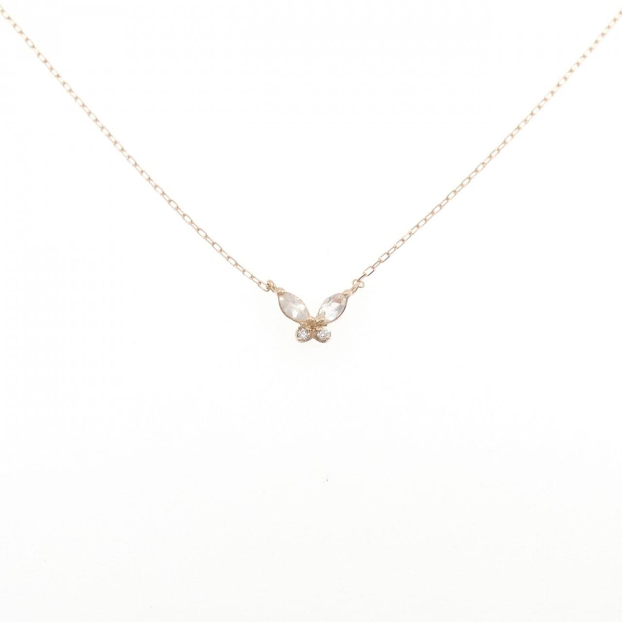 K10PG バタフライ ラブラドライト ネックレス