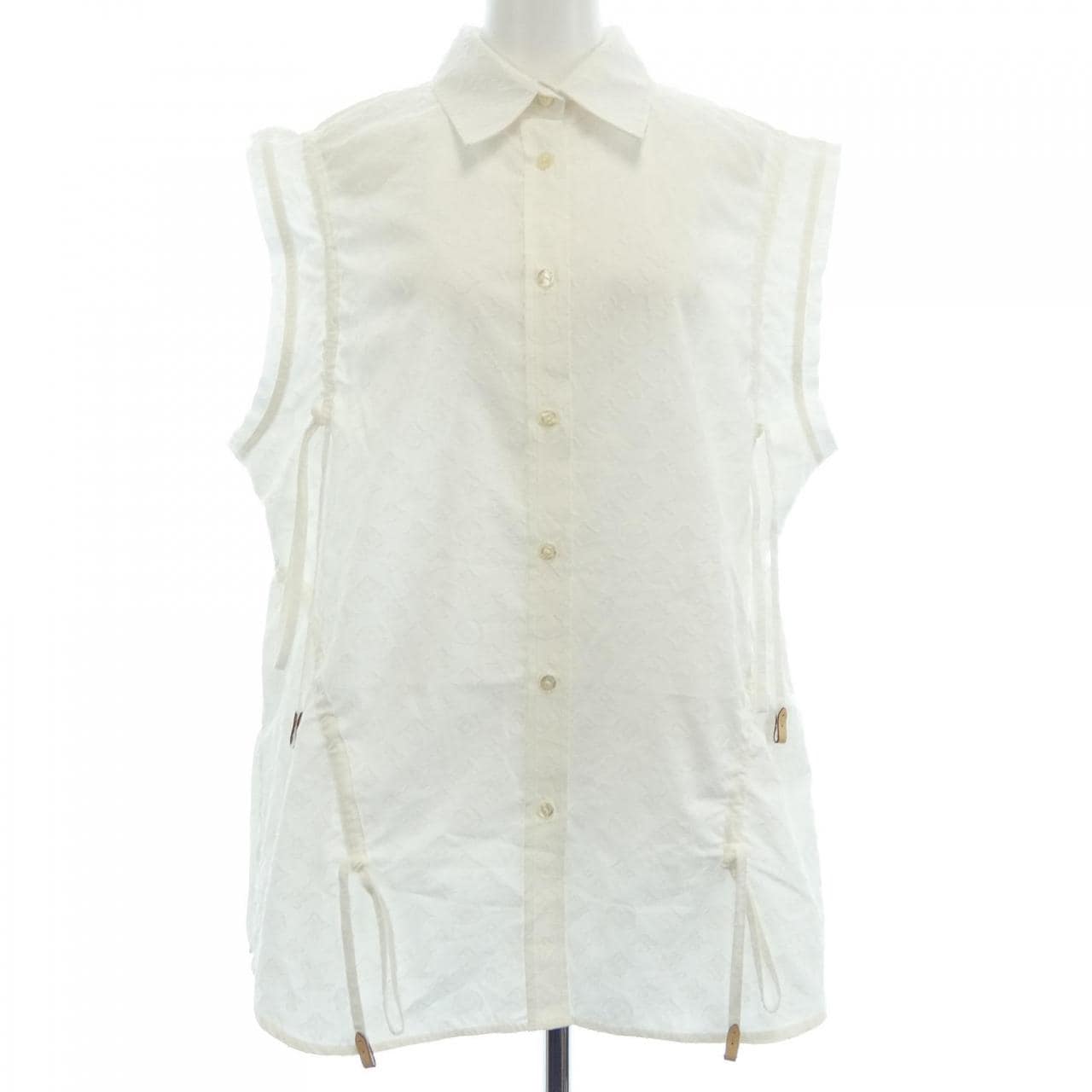 ルイヴィトン LOUIS VUITTON モノグラムレリーフギャザードブラウス FNBL25AQV トップス